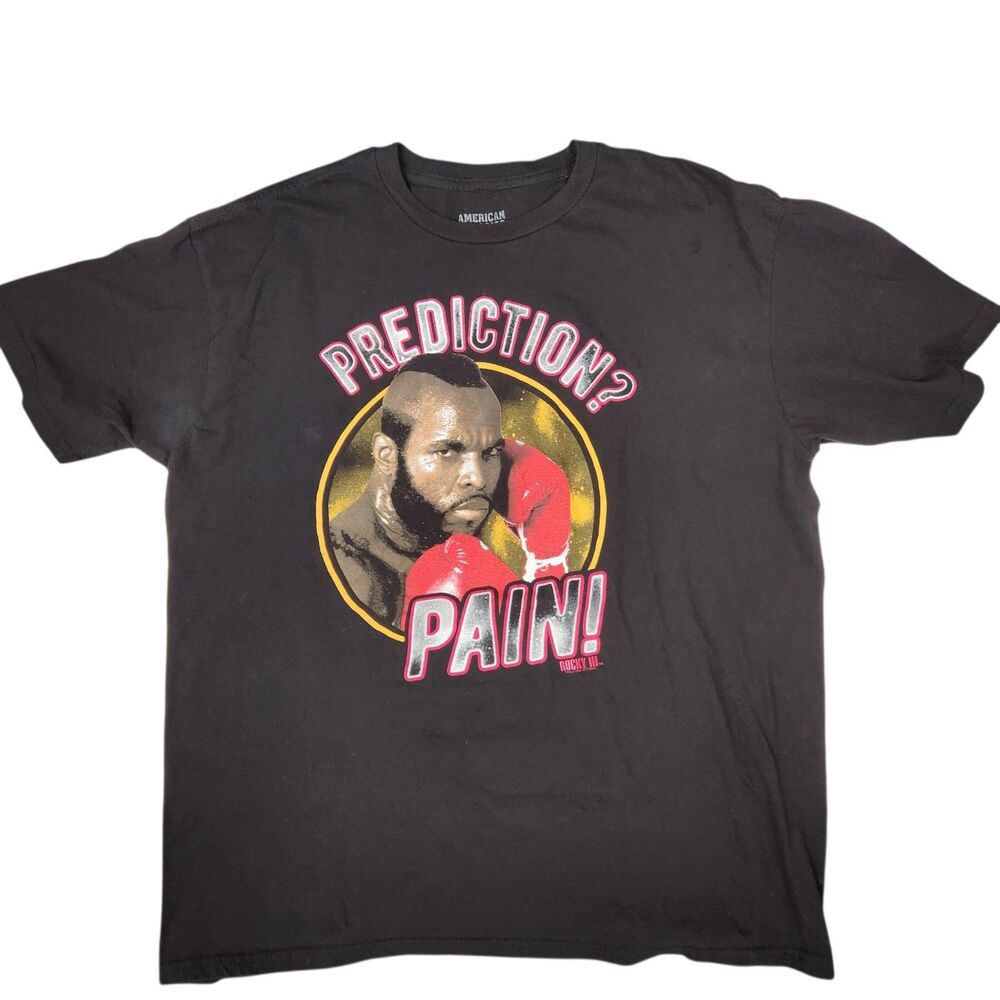 American Classics Mens Rocky III Clubber Lang Crew Neck Graphic Tee XL